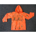 Veste imperméable imperméable pour imperméabilité pour enfants Orange Color PU